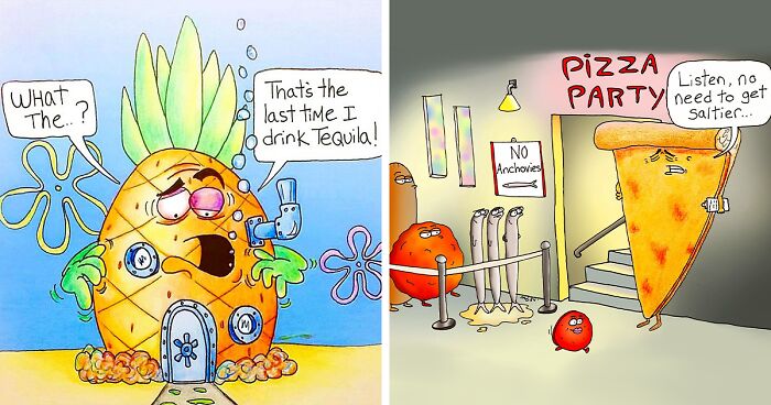 Artist Illustrates What Happens When 'Fruits Go Bad' (35 New Comics)