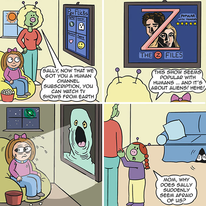 ‘Me, The Family Pet?’ Comic Shows What Life Would Be Like If Aliens Adopted Humans As Pets