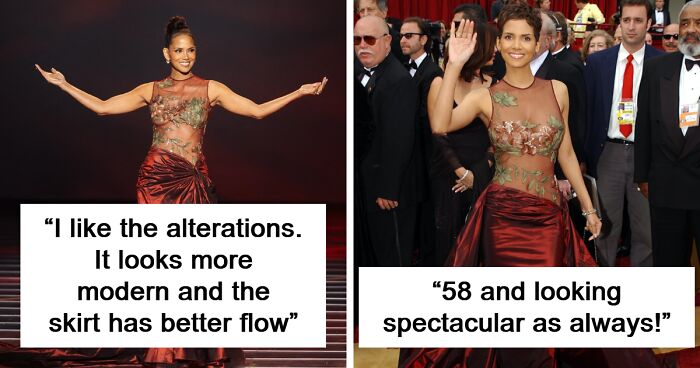 Halle Berry Sparks Debate By Slipping Back Into 2002 Dress She Won An Oscar In: “Cuter Back Then”