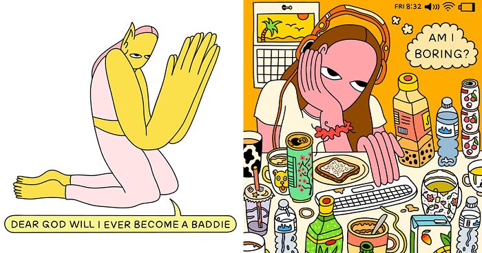 23 Humorous And Relatable Comics And Illustrations By Nicole Zaridze