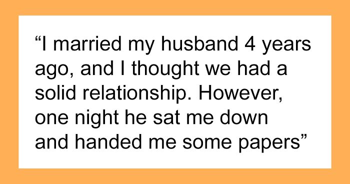 Man Realizes Asking For A Divorce Out Of The Blue Was A Mistake, Wife Is Already Over Him