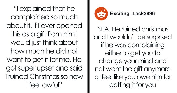 Man Ruins Wife’s Christmas Surprise By Talking About Her Pricey Gift, She Doesn’t Want It Anymore