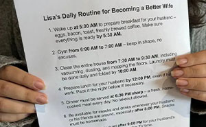 “Smile”: Wife Shares The Unhinged List Her Husband Prepared For Daily Chores She Must Follow