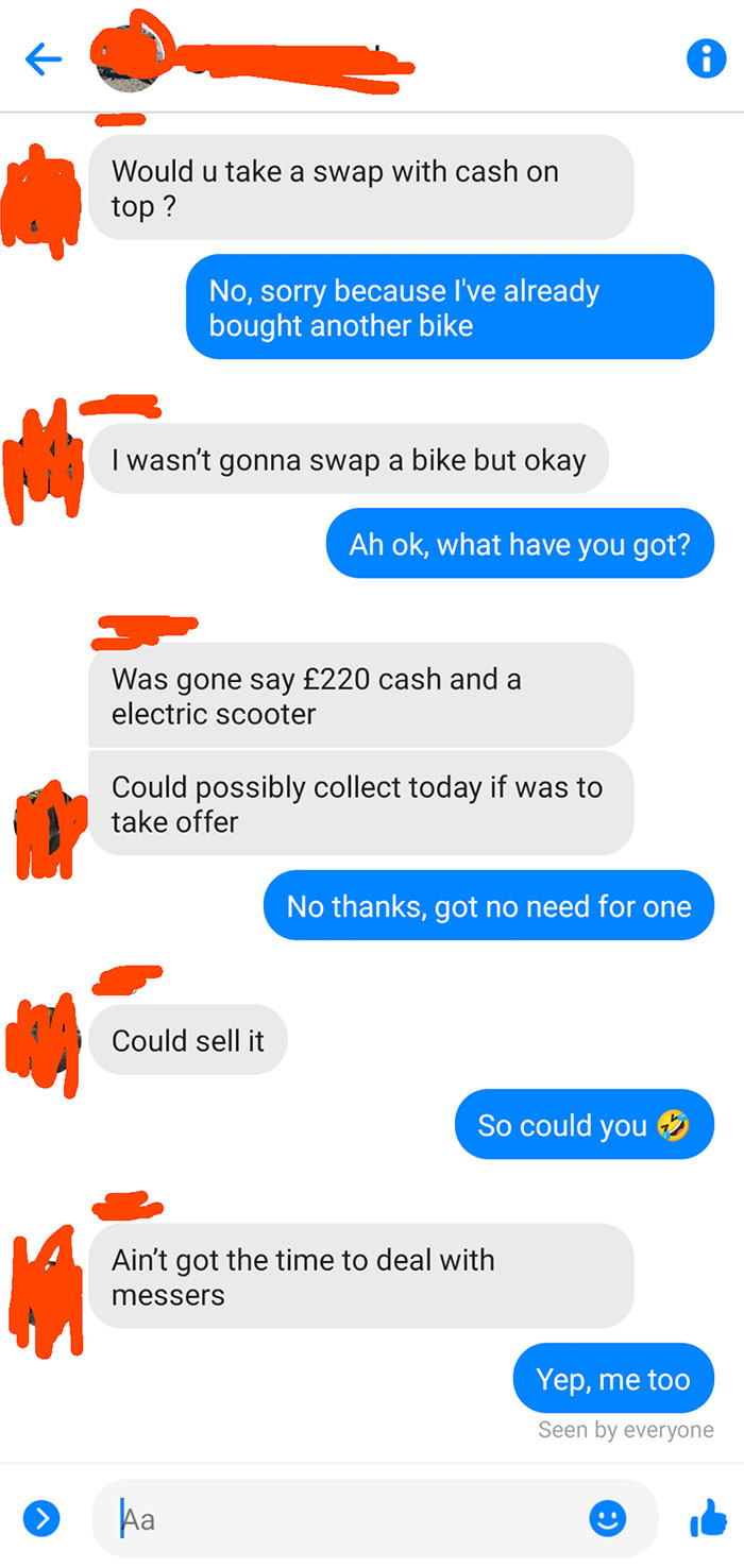 Selling My Motorbike For £2,000 On Facebook Marketplace. What A Cesspit!