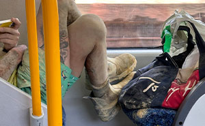 50 Times People Just Had To Take A Photo Of Absolute Jerks Taking Public Transport (New Pics)