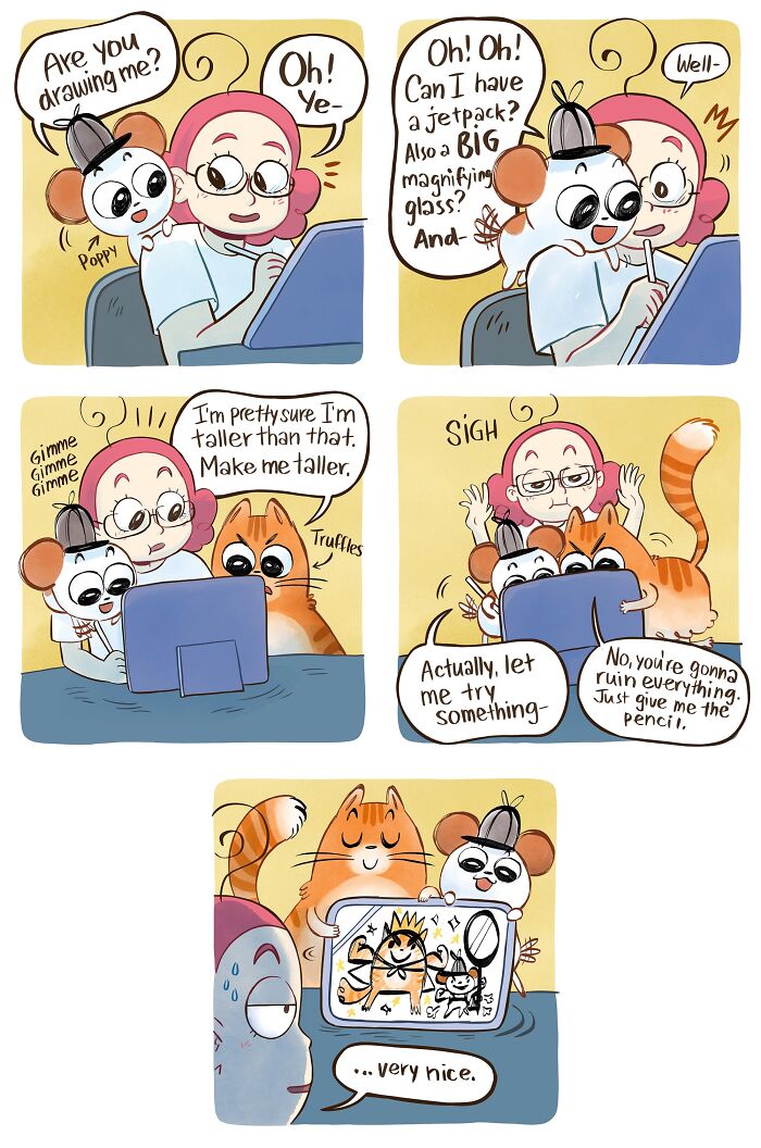 This Artist Creates Wholesome Comics About Cats And Dogs (New Pics)