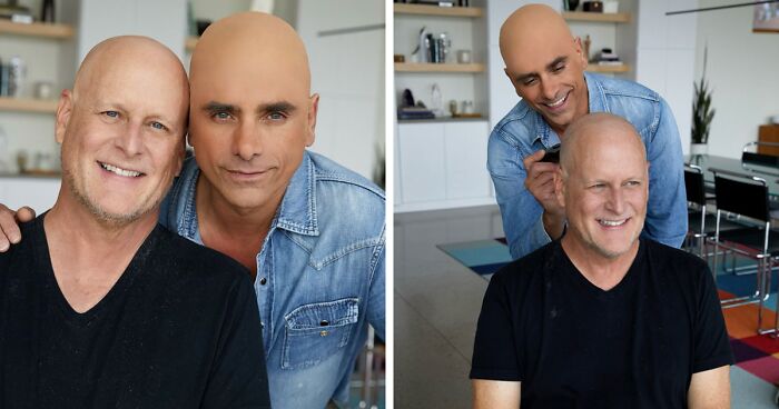 John Stamos Wearing Bald Cap In “Solidarity” With Dave Coulier Amid Cancer Slammed As “Shallow”