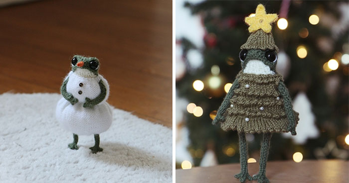 Artist Creates 47 Miniature Frogs With Tiny Outfits That Are Too Adorable To Handle