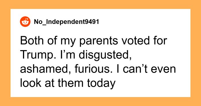 Man Wants To Disinvite Parents From His Swearing-In Ceremony After They Vote For Trump