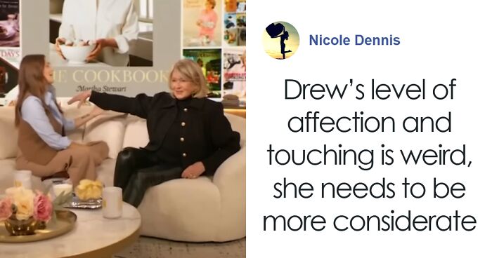 Martha Stewart Pushes Drew Barrymore Away During Touchy Interview: “Creepy And Invasive”