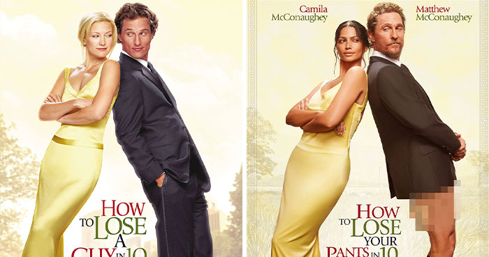 Matthew McConaughey Goes Pantless In Racy Recreation Of ‘How To Lose A Guy In 10 Days’ Poster