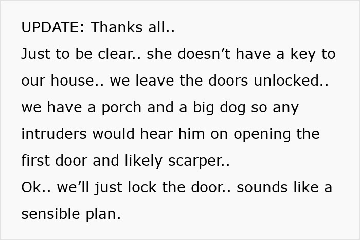 "There Is History Of Difficult Behavior With MIL": DIL At Wit's End Over MIL Sneaking Into Their Home