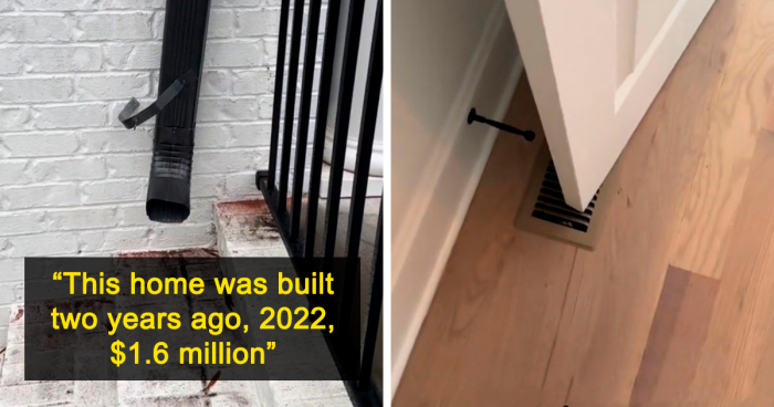 House Inspector Points Out Problems In A $1.6M House And People Are Shocked By The Poor Quality