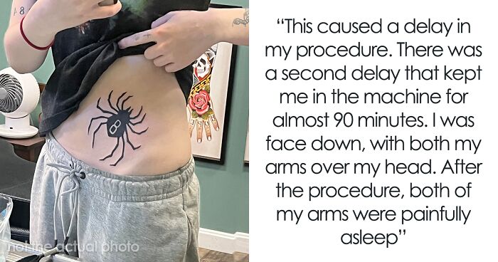 Lady In Two Minds After Nurse Saw Her Spider Tattoo And Fled, Wonders Whether To Give Honest Review