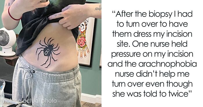 Lady In Two Minds After Nurse Saw Her Spider Tattoo And Fled, Wonders Whether To Give Honest Review