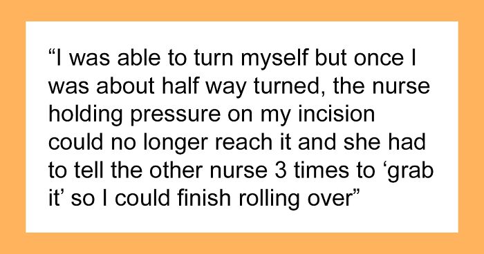 “WIBTA If I ‘Complain’ About My [Nurse] For Running Out Of My Room Screaming Over A Tattoo?”