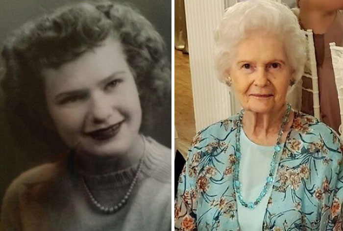 My Grandmother At Age 19 And Now 95