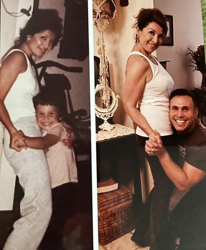 My Adorable Nephew, The Before Taken About 40 Yrs Ago. Pic Taken At My Parents House, Same Place