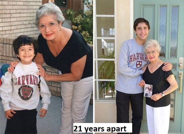 In Preschool With Grandma, And 19 Years Later, In College