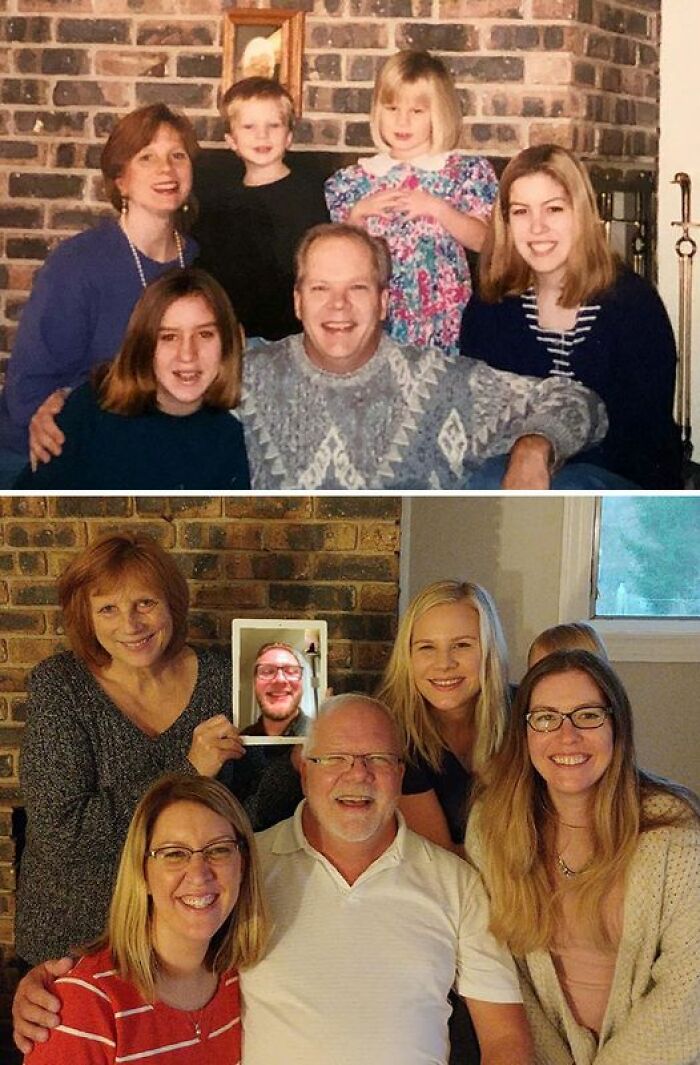 When You Try To Remake A Family Photo But You’re Not All There