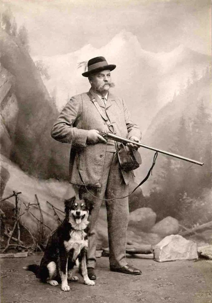 Gentleman Pose For Photos With Their Beloved Pups, Circa 1880-1900