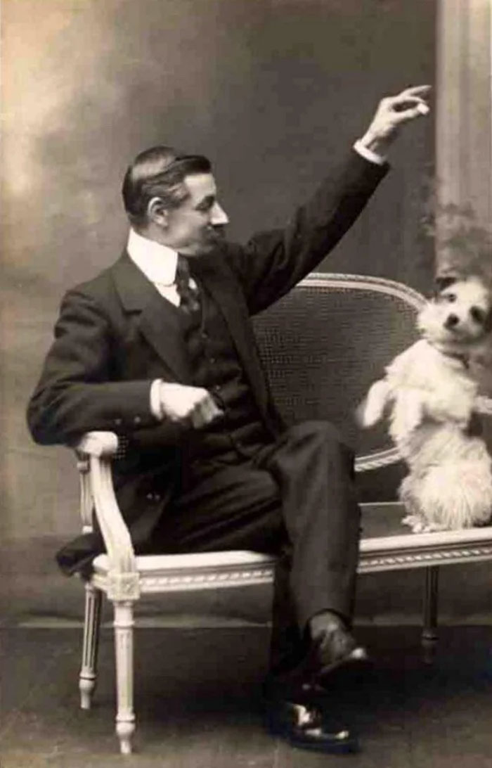 Gentleman Pose For Photos With Their Beloved Pups, Circa 1880-1900