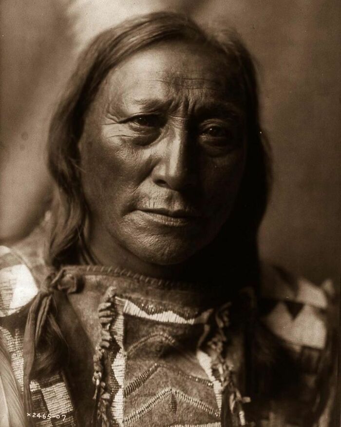 A Portrait Of Hollow Horn Bear, A Man From The Brulé Native American Tribe. 1907