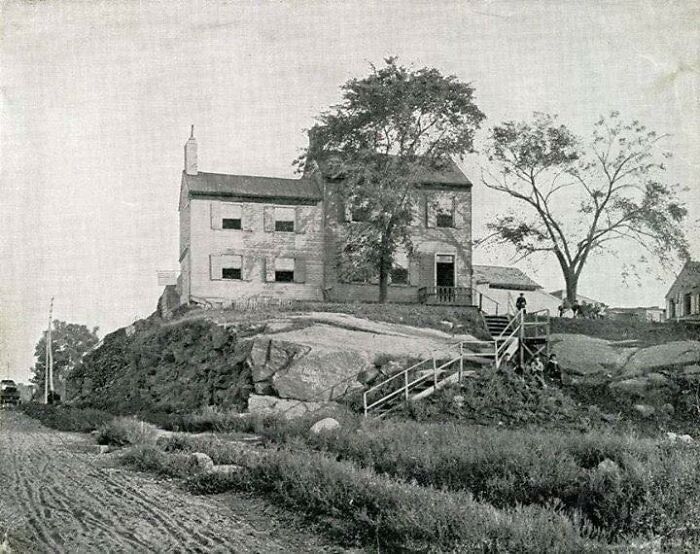 This Farmhouse Once Stood In Manhattan Where 84th Street And Broadway Now Cross. (1879)