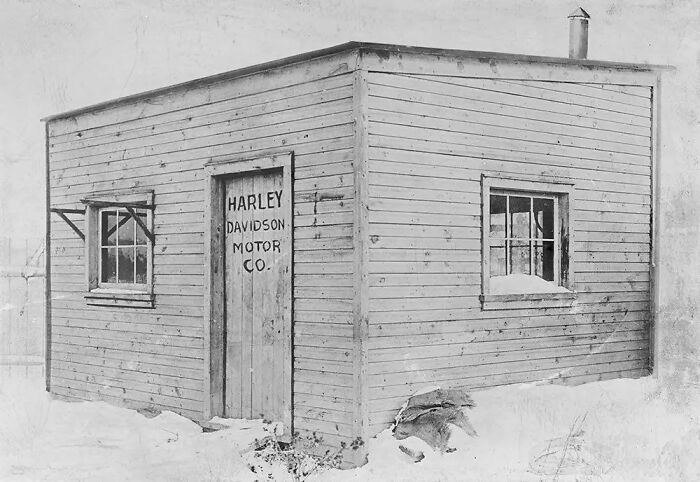 The Original Harley-Davidson Motorcycle Factory. Milwaukee, Wisconsin, USA. 1903