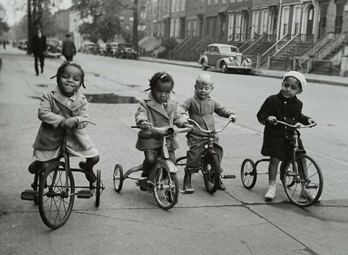 Tricycle Gang In Brooklyn. New York City (1930s)