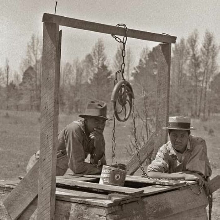 Farmers At A Well In Jefferson, Texas, 1939