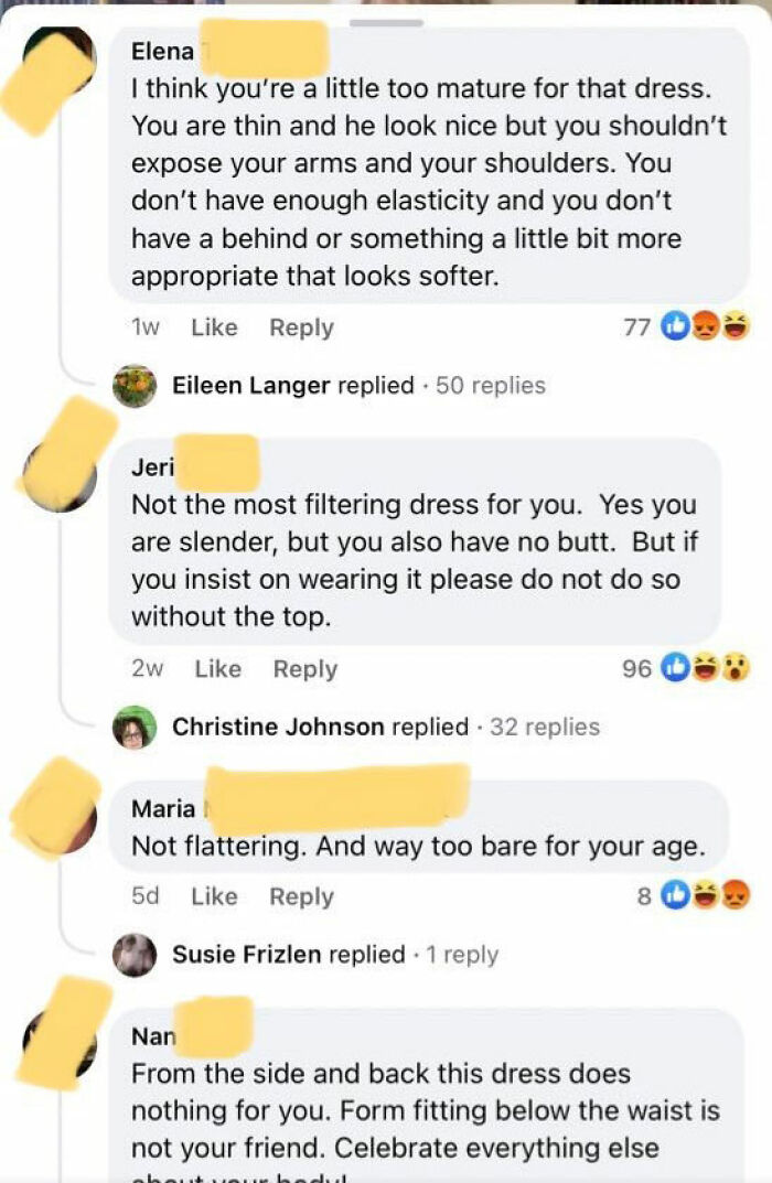 Comments Under Video Of A Woman In Her 70s Wearing A Sleeveless Dress Go Viral For Their Vileness