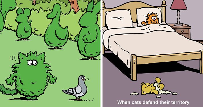 “Learn To Speak Cat”: 30 One-Panel Comics Depicting The Daily Life Of A Cat