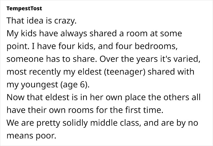 Netizens Call Out Friend For Telling Woman That Her 2 Kids Sharing A Room Shows Poverty