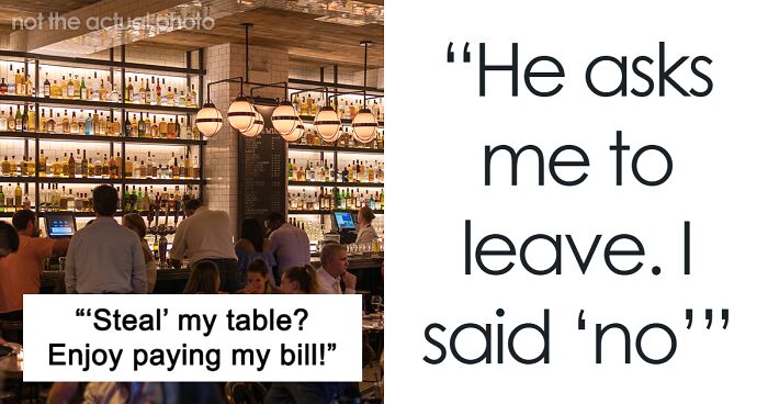 Guy Gets Revenge On Group That Stole His Table, Orders A Lot Of Drinks And Food On Them