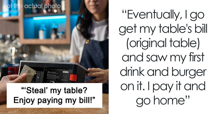 Rude Group Steals Guy's Table, He Leaves Them With His Bill: 