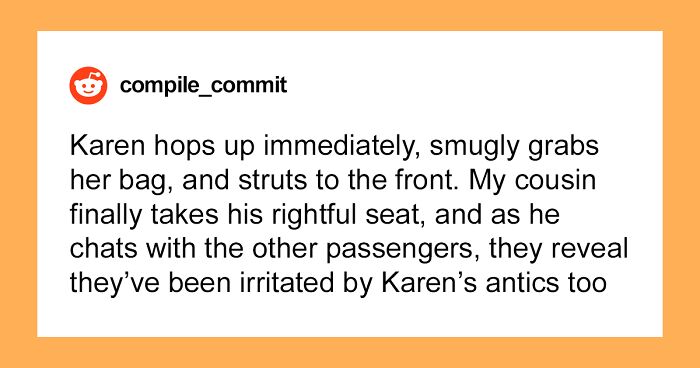 Airplane Seat Drama Ends In A Satisfying Revenge When Passenger Tricks Karen With “Upgrade”