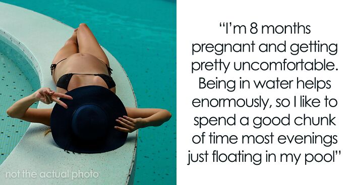 Neighbors Fuss Over Pregnant Lady Wearing Bikini In Her Own Pool As It Makes Them Uncomfortable