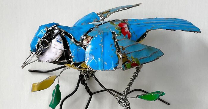 These 20 Amazing Animal Sculptures By Barbara Franc Were Created Using Scrap Materials (New Pics)