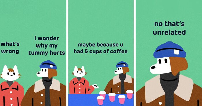 This Artist Creates Colorful Comics Depicting The Urban Café Culture (30 Pics)