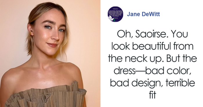 Fans Applaud Saoirse Ronan’s Bold “Potato Sack” Dress After Actress Hires New Stylist