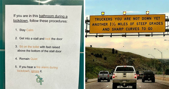 30 Terrifying Signs That Had No Business Being This Scary (New Pics)