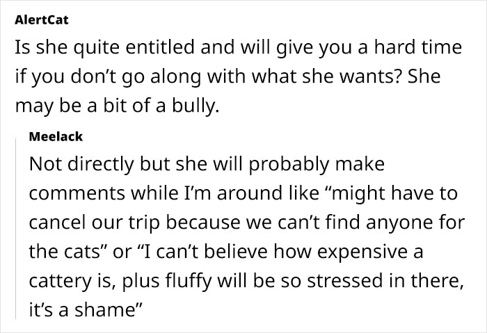 "[Am I Being Unreasonable] To Not Want To Look After My Sister's 4 Cats?"