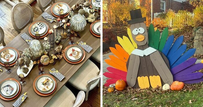 102 Times People Wowed Others With Their Thanksgiving Decorations (New Pics)