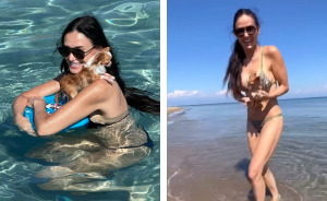 “Aging Like Fine Wine”: Demi Moore, 62, Flaunts Beach Body While Wishing Her Dog A Happy Birthday