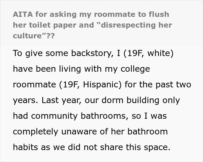 Woman Discovers Roommate’s “Gross” Habit, Gets Accused Of Disrespecting Her Culture