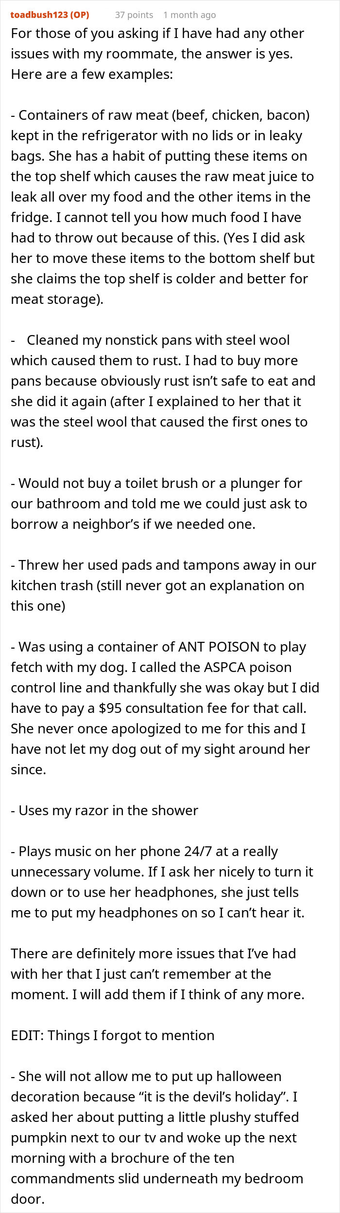 Woman Discovers Roommate’s “Gross” Habit, Gets Accused Of Disrespecting Her Culture