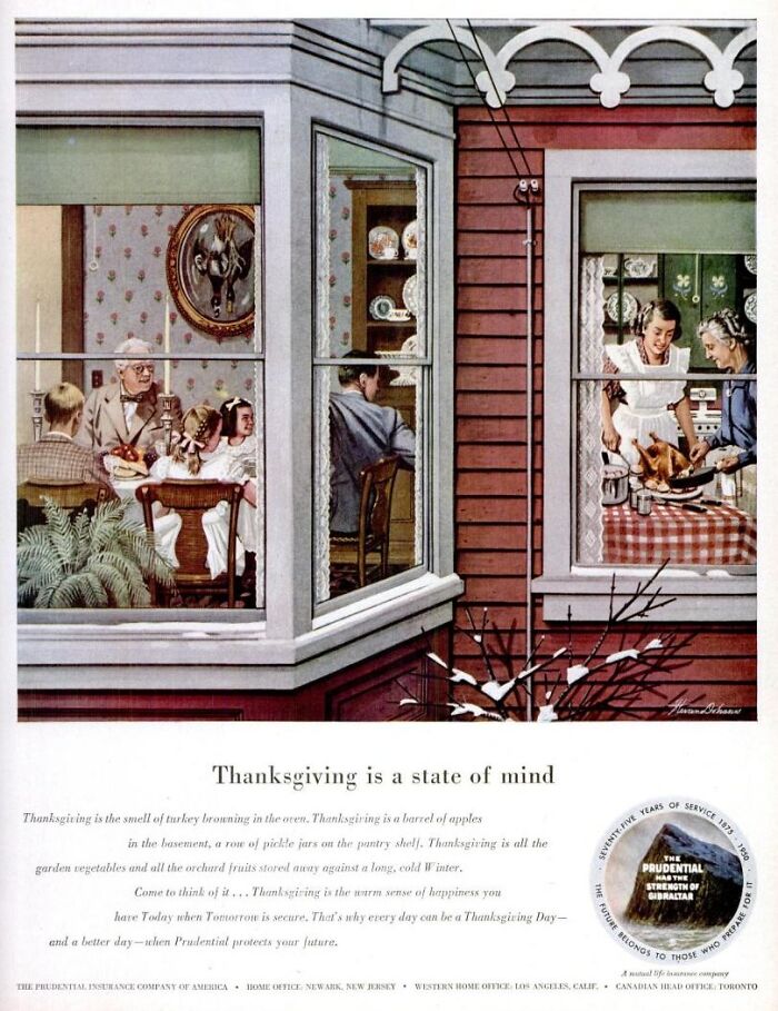 Thanksgiving Ad From Life Magazine