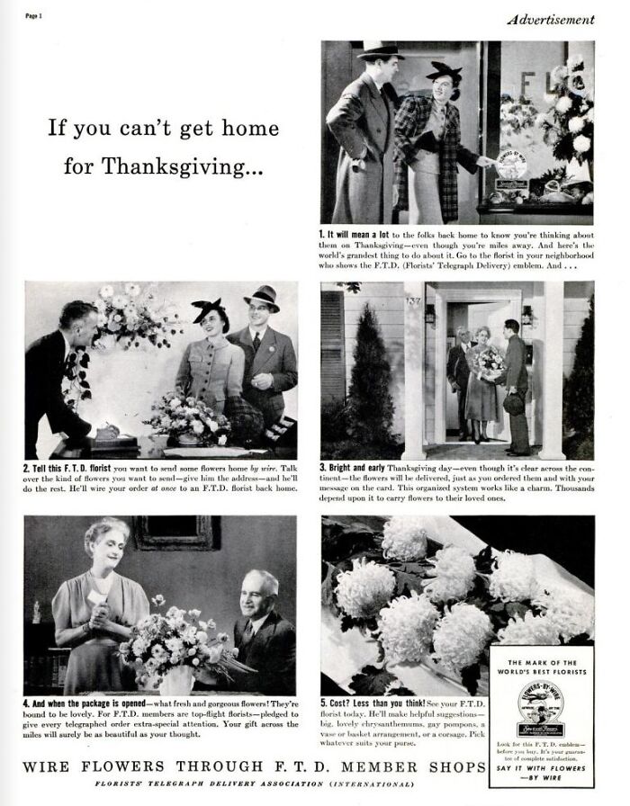 Thanksgiving Ad From Life Magazine