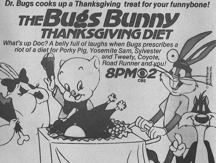 Cbs Primetime, November 15, 1979: - "The Bugs Bunny Thanksgiving Diet"